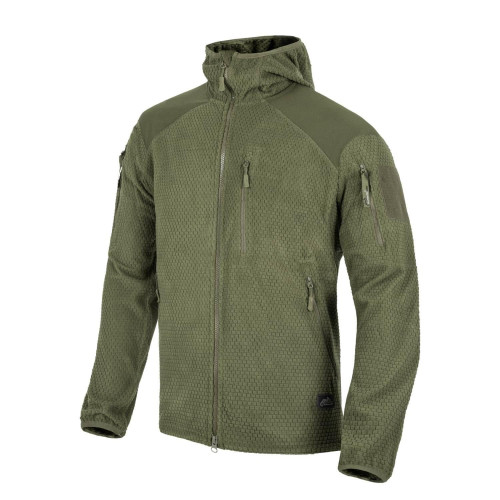 Helikon-Tex® Alpha Hoodie flísová bunda olivově zelená