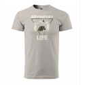 HIPKINS Adventure Life tričko s krátkym rukávom šedé v.1