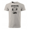 HIPKINS Adventure Life tričko s krátkým rukávem šedé v.3