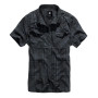 Brandit Roadstar Košile pánská s krátkým rukávem Černá/Modrá